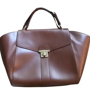 Alberta Di Canio Leather Winged Tote